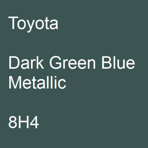 Toyota, Dark Green Blue Metallic, 8H4.